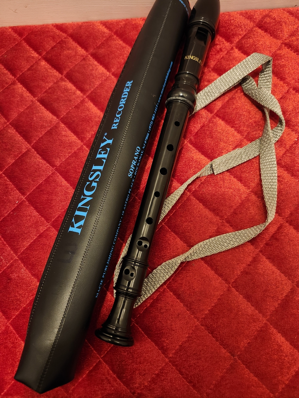 Kingsley Black Soprano Recorder with Carry Case